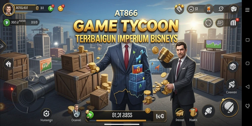 Tampilan screenshot AT866 menampilkan pengelolaan bisnis yang menarik.