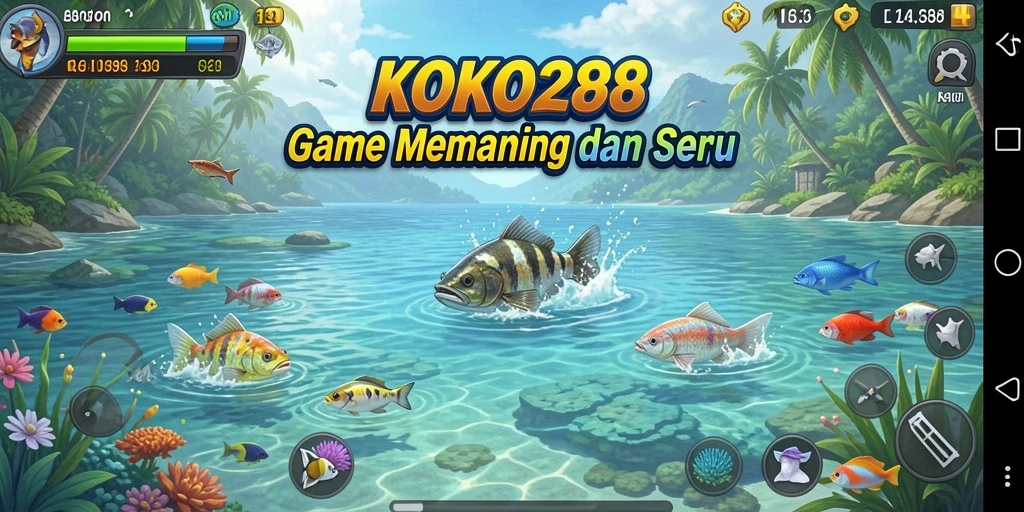 Tampilan gameplay menawan di KOKO288 dengan ikan yang bervariasi.