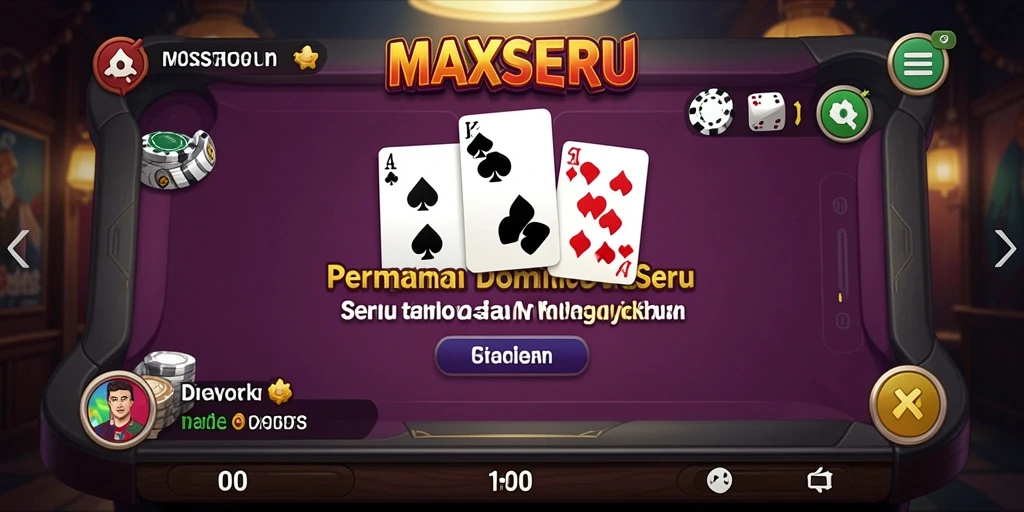 Tampilan gameplay seru dan menantang dari MAXSERU.