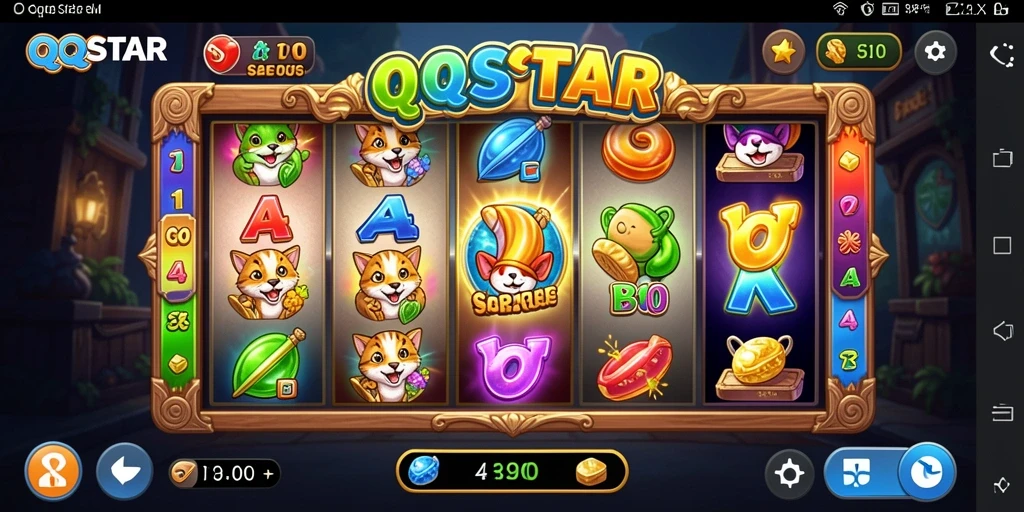 Screenshot utama QQSTAR menampilkan gameplay Slot yang mengasyikkan.