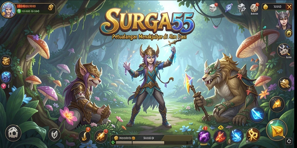 Tampilan gameplay yang menarik dan penuh petualangan di SURGA55.