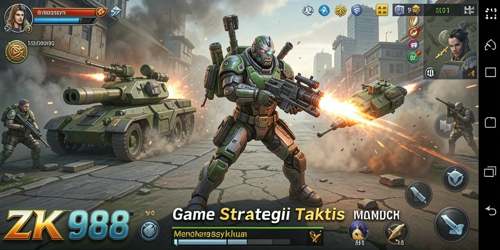 Tampilan gameplay ZK988 dengan strategi yang mendebarkan.